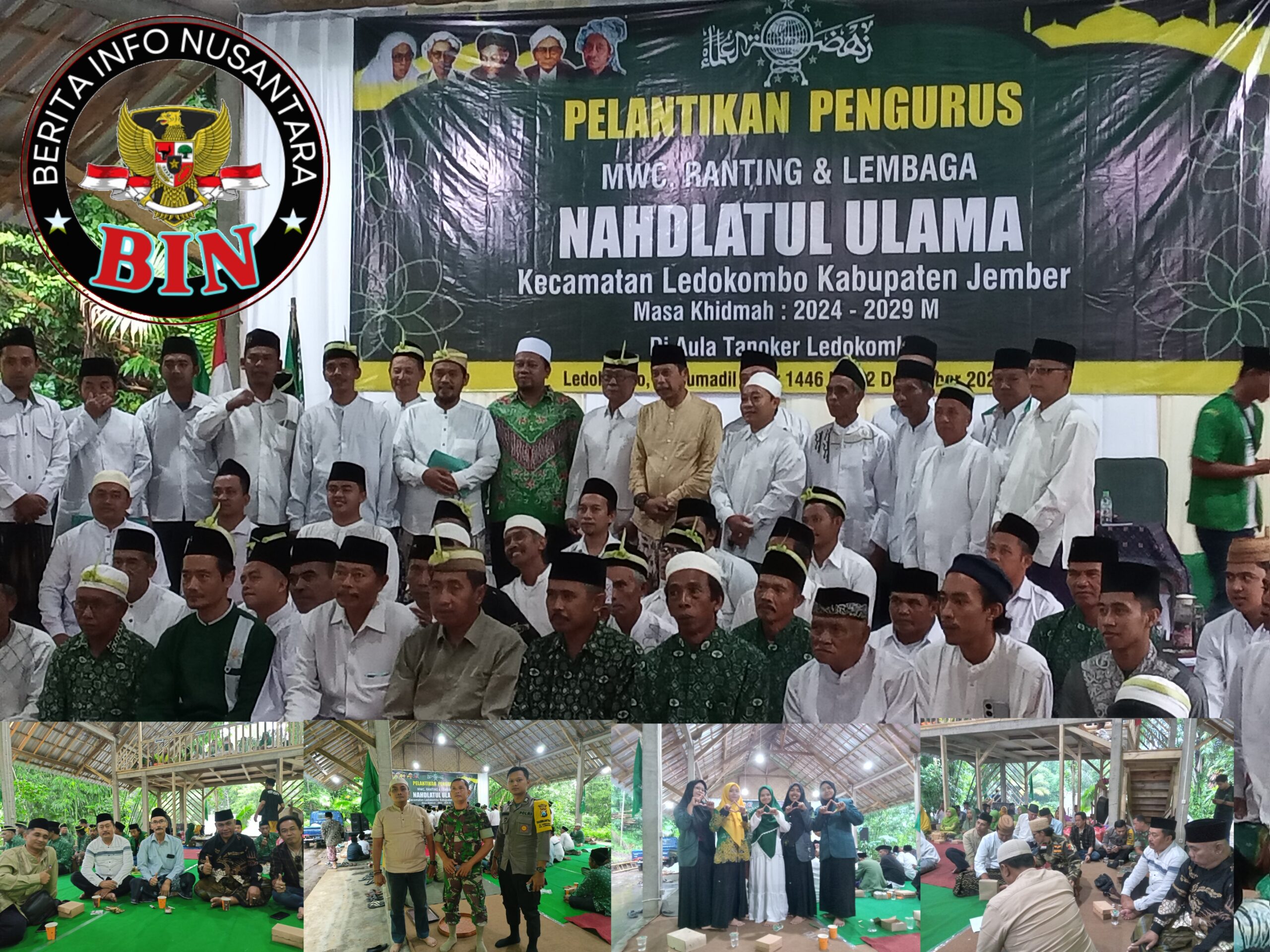 Pelantikan Pengurus MWC Ranting Dan Lembaga Nahdlatul Ulama Kecamatan Ledokombo Masa Khidmah 2024-2029