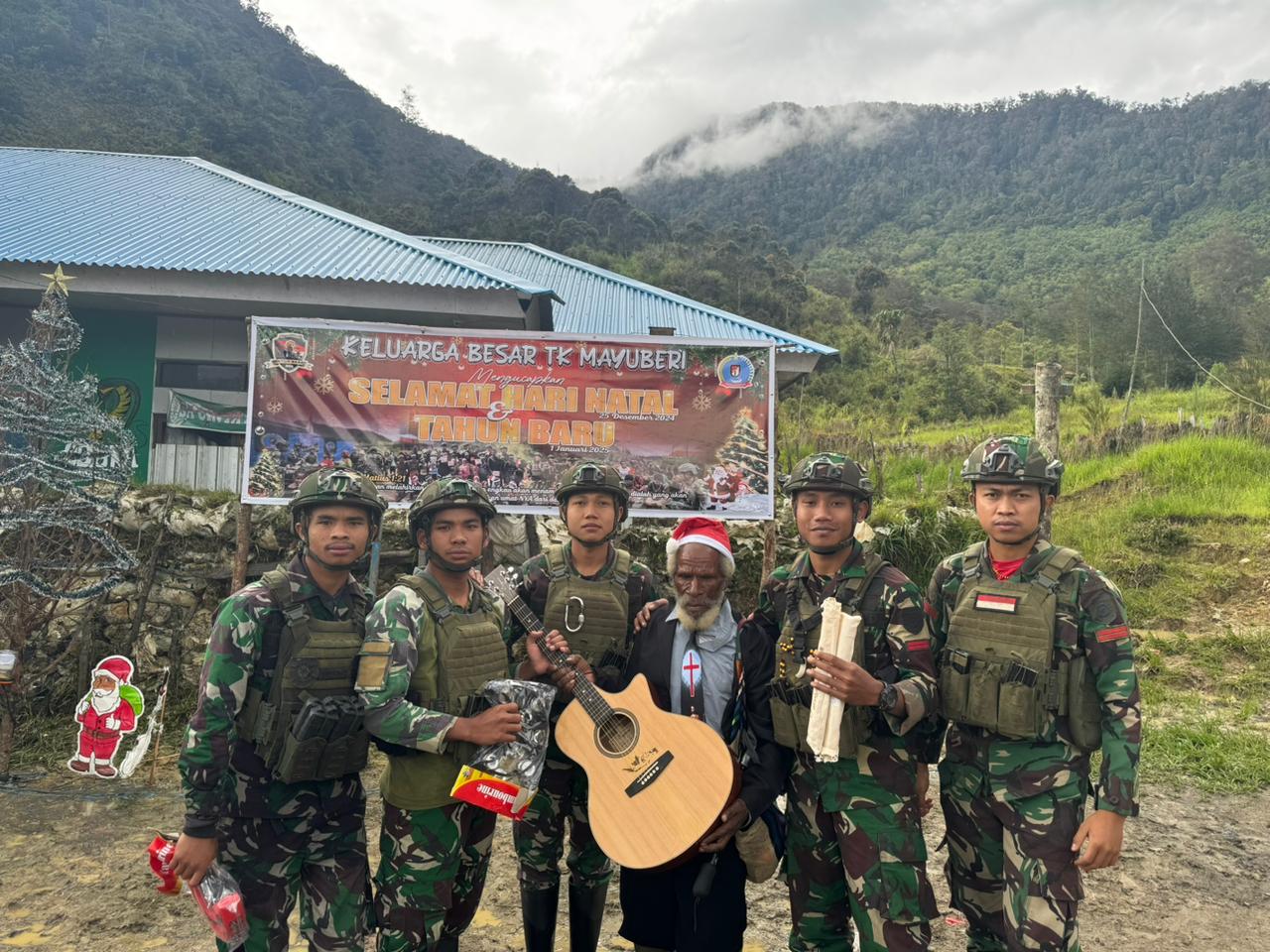 Prajurit Buaya Putih Bersatu Semangat Natal