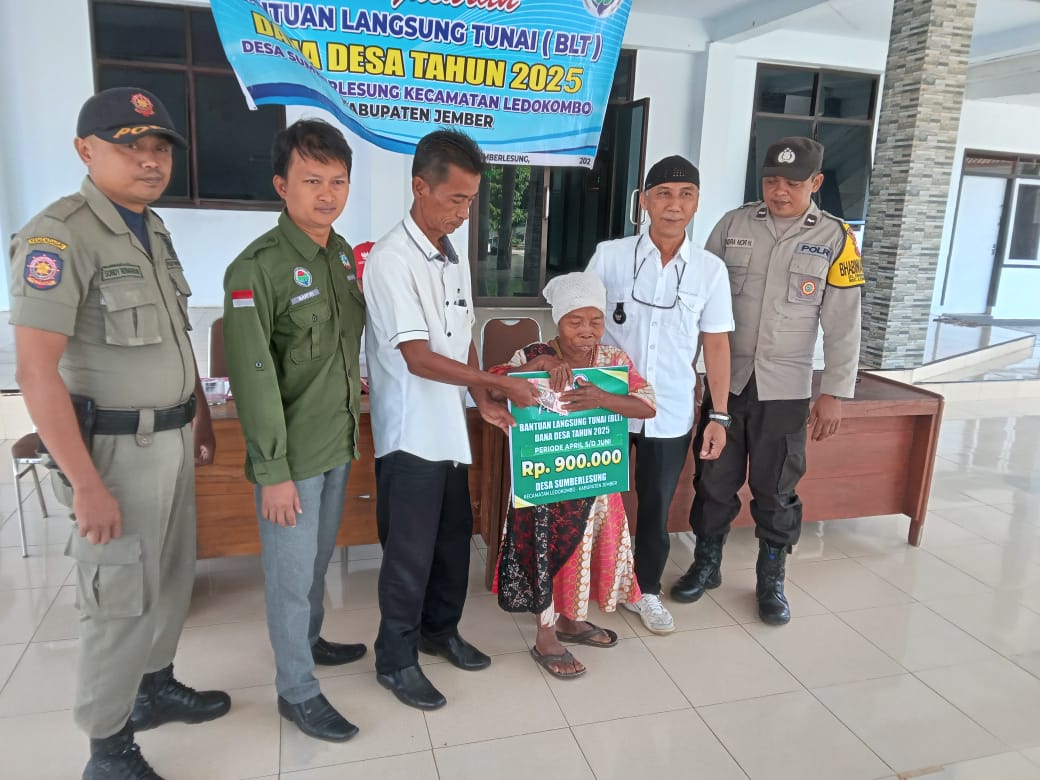 Penyaluran Bantuan Langsung Tunai (BLT) Dana Desa Tahun 2025,Desa Sumber Lesung Kecamatan Ledokombo Kabupaten Jember
