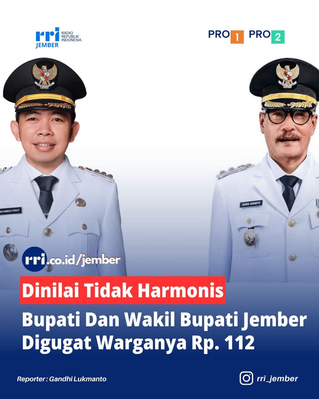 Atas kerugian matriil yang dialami, Mashudi Agus MM turut menggugat pihak Tergugat untuk membayar kerugian Penggugat sebesar Rp. 112,00 (seratus dua belas rupiah).