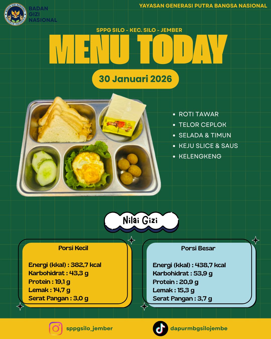 SPPG Silo Sajikan Menu Harian Sarapan Bergizi Seimbang, Dukung Pemenuhan Gizi Pemerintah