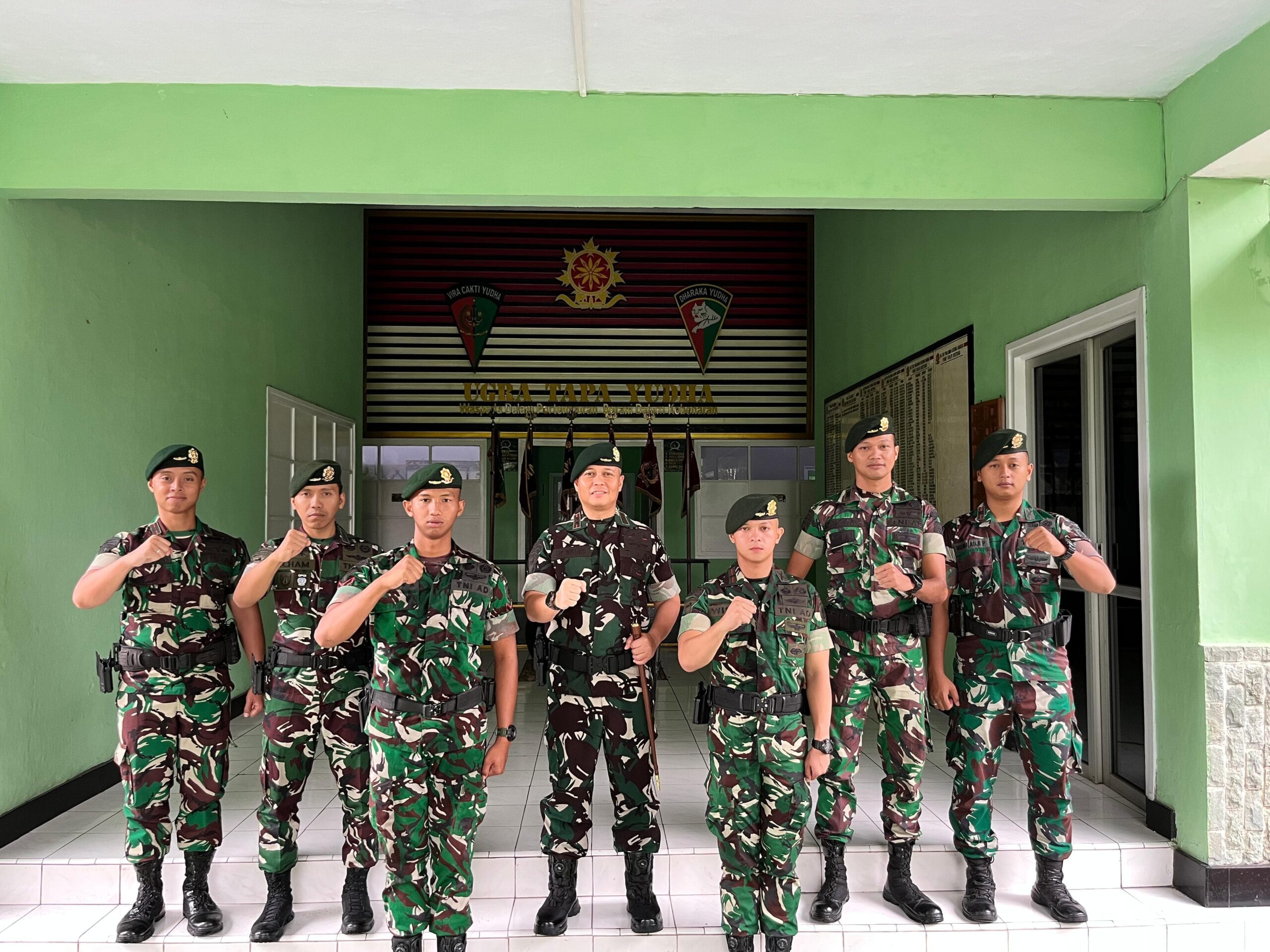 Yonif 515 UTY/9/2 Kostrad Gelar Tradisi Penyambutan Warga Baru