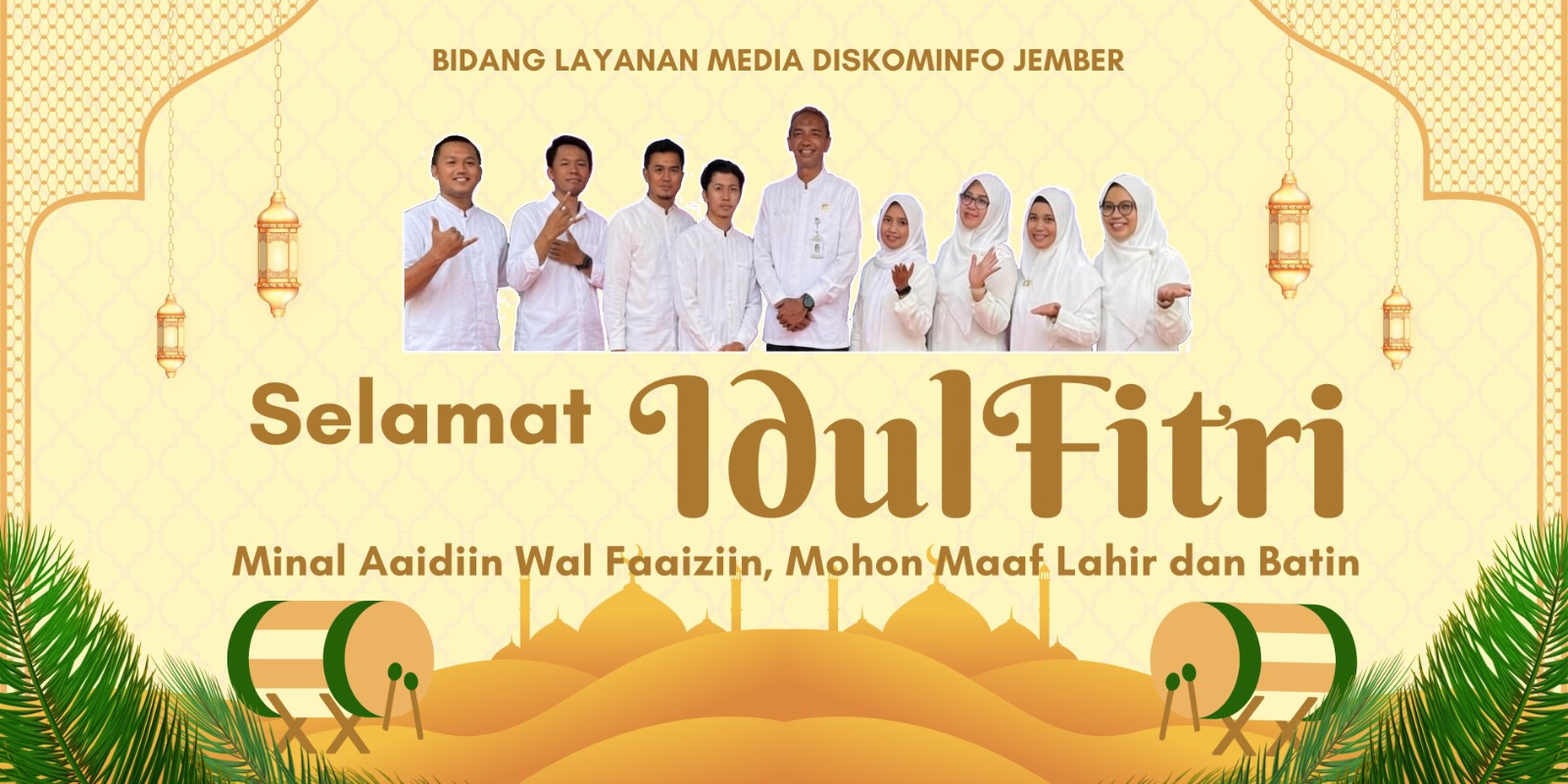 Selamat hari raya Idul Fitri 1447 H dari Bidang Media Diskominfo Kabupaten Jember