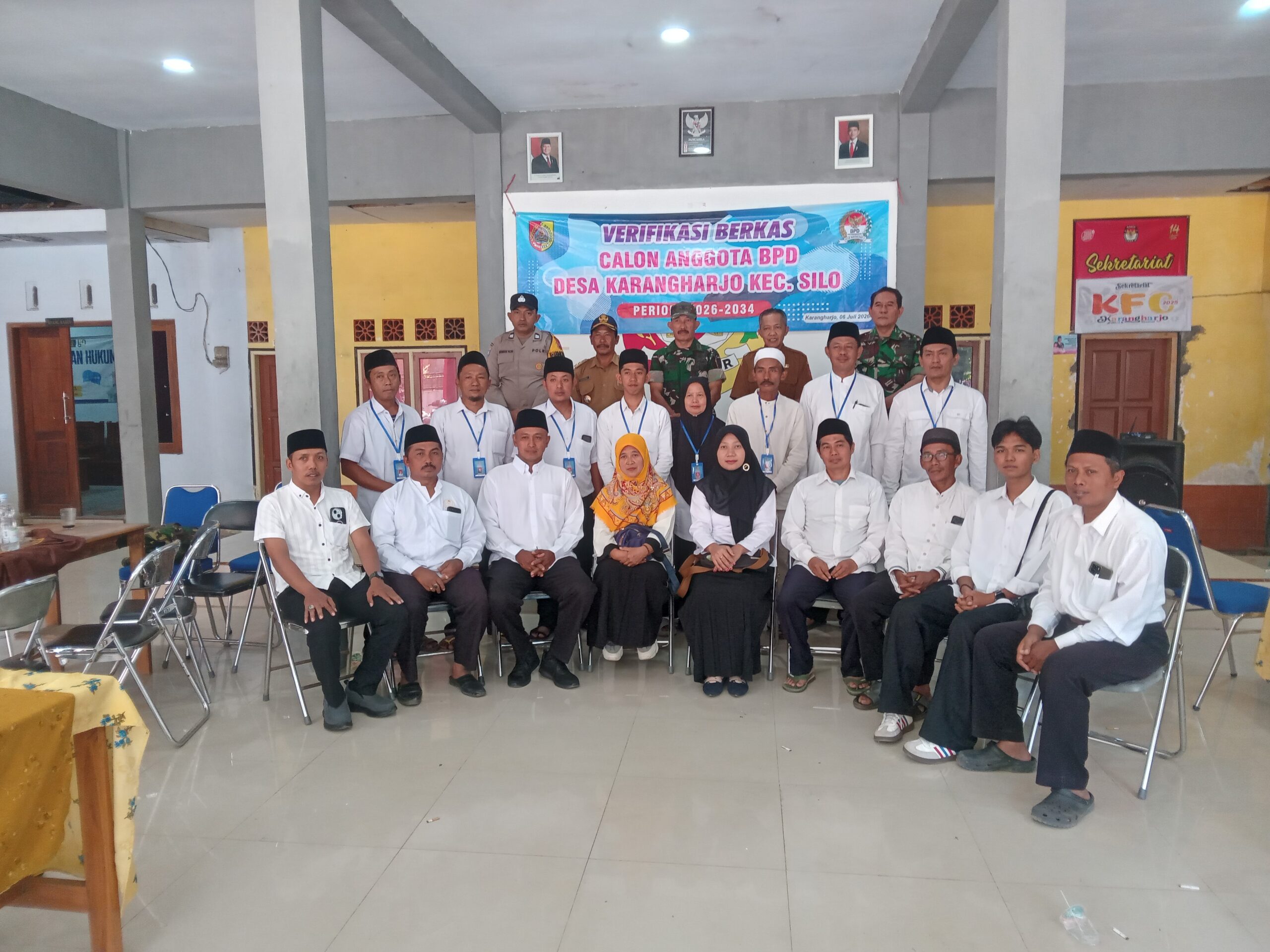 Verifikasi Bakal Calon BPD Desa Karangharjo Berjalan Lancar Kondusif dan Transparan