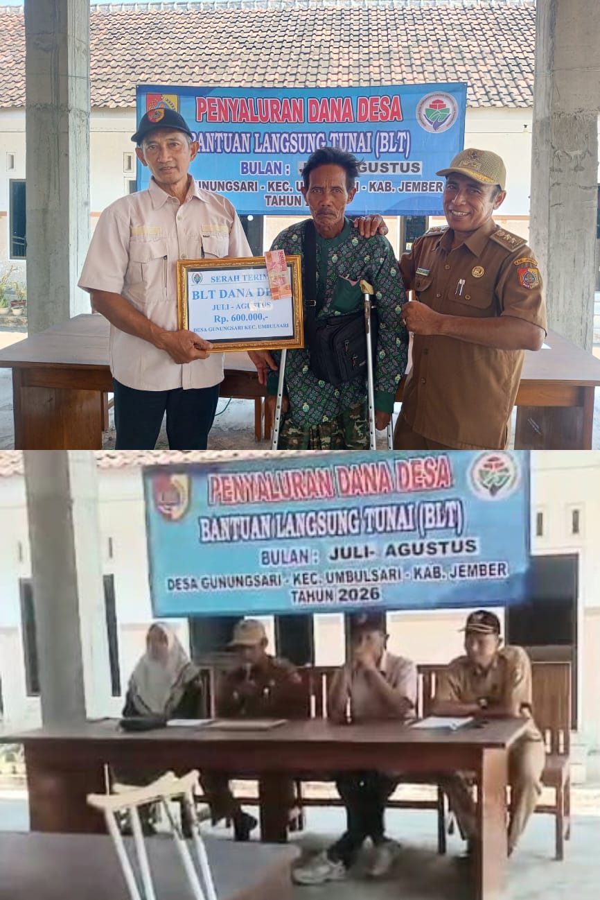 Desa Gunung Sari Mulai Salurkan BLT DD Bulan Juli – Agustus, 13 Warga Kurang Mampu Jadi Prioritas Tahap Awal